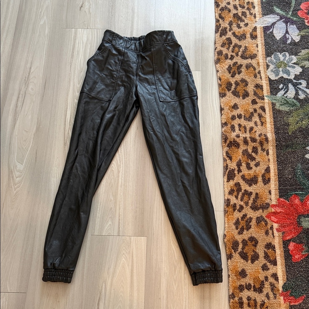 SPANX Black Track Pants